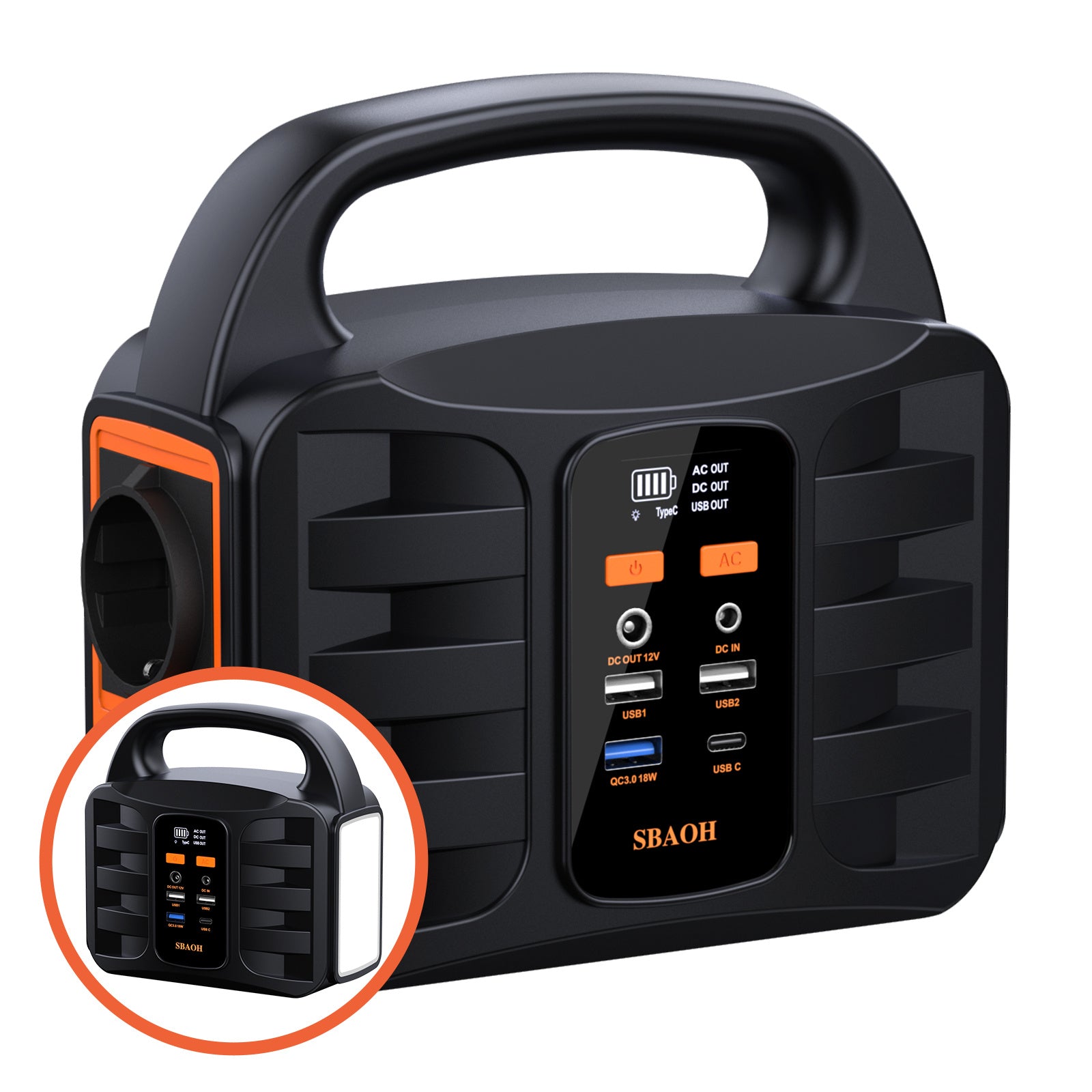 🔋 Powerbank Generator 194Wh 200W | SBAOH Akku Backup | Camping Outdoor DE ✅