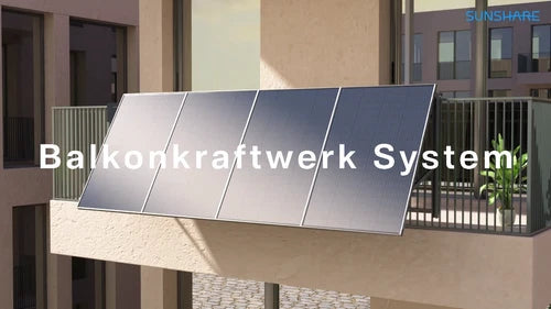 Balkonkraftwerk Sunshare Ray Set ab 400W | Geländer | App 10J Garantie Plug&Play